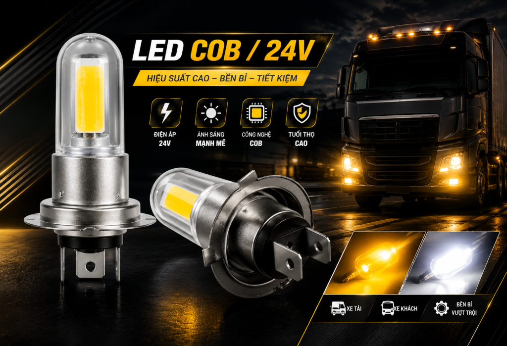 Bóng LED COB / 24V